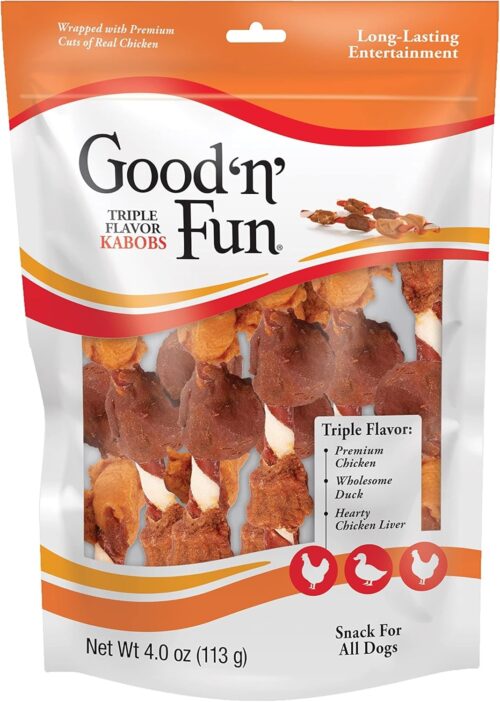 Good'N'Fun Triple Flavored Rawhide Kabobs for Dogs, 1.5 Pound (Pack of 1) - Image 21