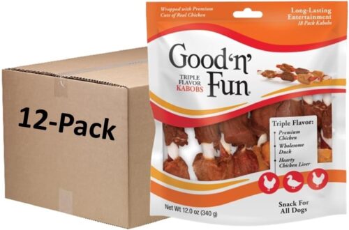Good'N'Fun Triple Flavored Rawhide Kabobs for Dogs, 1.5 Pound (Pack of 1) - Image 34