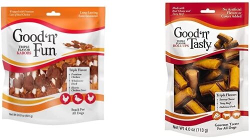 Good'N'Fun Triple Flavored Rawhide Kabobs for Dogs, 1.5 Pound (Pack of 1) - Image 48
