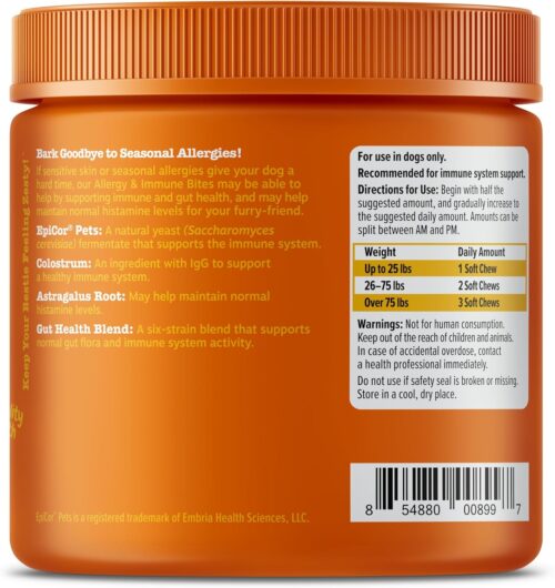 Zesty Paws Dog Allergy Relief- Dog Itching Skin Relief- Dog Probiotics for Itchy Skin and Itchy Ears- Dog Allergy Paw Relief- Dog Allergy Chews- Dog Itch Relief - Dog Skin Allergy Relief - Lamb - 90ct - Image 30