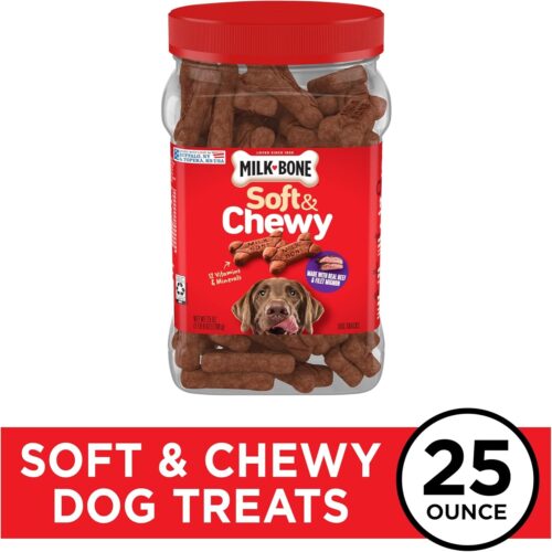 Milk-Bone Soft & Chewy Dog Treats, Beef & Filet Mignon Recipe, 25 Ounce - Image 2