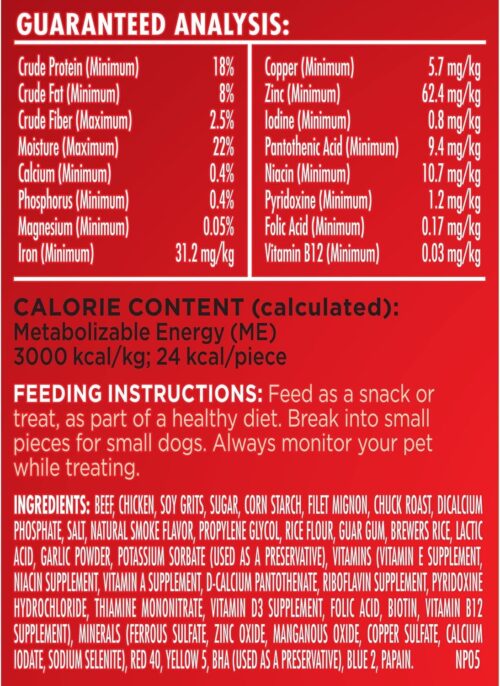 Milk-Bone Soft & Chewy Dog Treats, Beef & Filet Mignon Recipe, 25 Ounce - Image 35