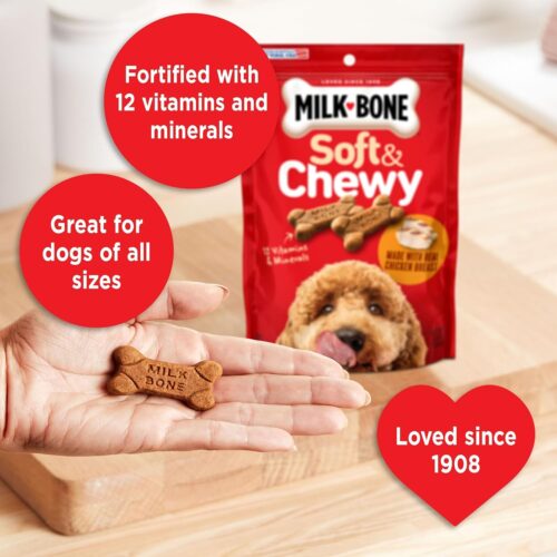 Milk-Bone Soft & Chewy Dog Treats, Beef & Filet Mignon Recipe, 25 Ounce - Image 70