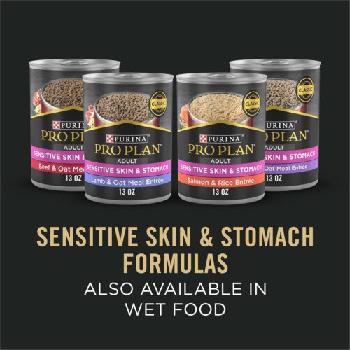 Purina Pro Plan Sensitive Skin and Stomach Dog Food Dry, Adult Salmon & Rice Formula, Digestive Health - 30 lb. Bag - Image 7