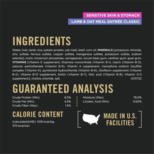 Purina Pro Plan Sensitive Skin and Stomach Dog Food Dry, Adult Salmon & Rice Formula, Digestive Health - 30 lb. Bag - Image 29