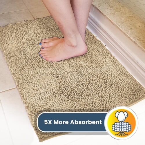 Muddy Mat® Shown on TV – Super Absorbent Microfiber Dog Door Mat for Muddy Paws, Non-Slip Washable Pet Rug, Quick Dry Chenille Entryway Carpet, Machine Washable Indoor Outdoor mat, Grey 30"x19" - Image 24