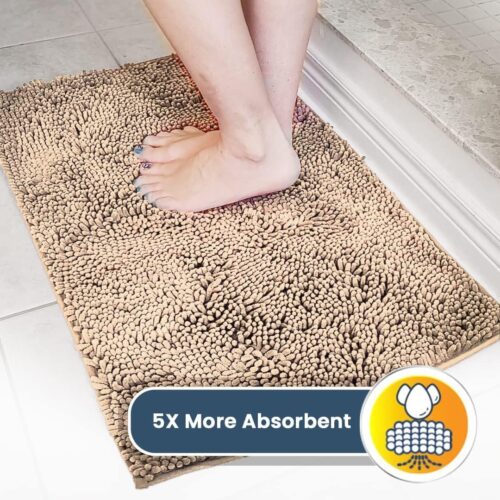 Muddy Mat® Shown on TV – Super Absorbent Microfiber Dog Door Mat for Muddy Paws, Non-Slip Washable Pet Rug, Quick Dry Chenille Entryway Carpet, Machine Washable Indoor Outdoor mat, Grey 30"x19" - Image 30