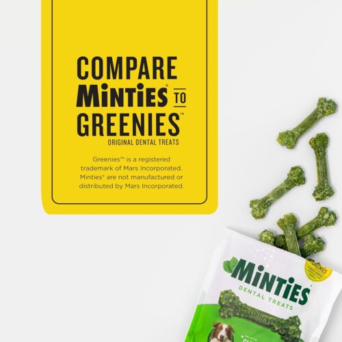 Minties Dental Chews for Dogs, 40 Count, Vet-Recommended Mint-Flavored Dental Treats for Medium Dogs 25-50 lbs, Dental Bones Clean Teeth, Fight Bad Breath, and Removes Plaque and Tartar - Image 17