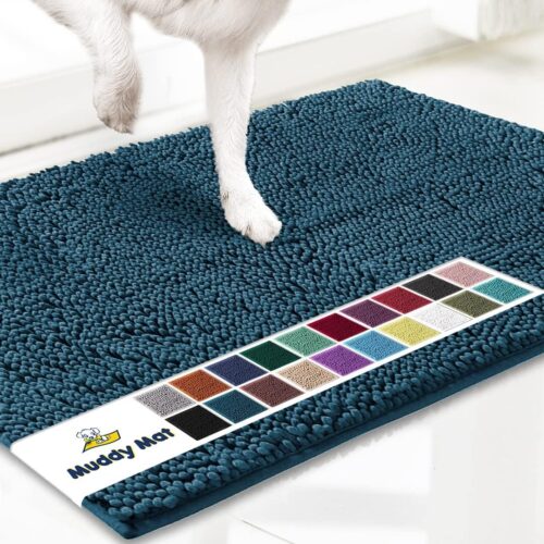 Muddy Mat® Shown on TV – Super Absorbent Microfiber Dog Door Mat for Muddy Paws, Non-Slip Washable Pet Rug, Quick Dry Chenille Entryway Carpet, Machine Washable Indoor Outdoor mat, Grey 30"x19" - Image 61