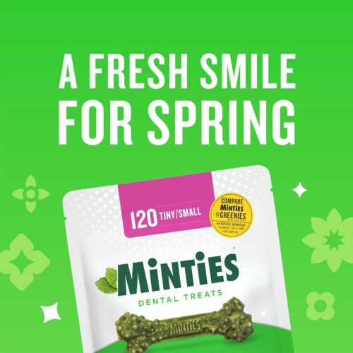 Minties Dental Chews for Dogs, 40 Count, Vet-Recommended Mint-Flavored Dental Treats for Medium Dogs 25-50 lbs, Dental Bones Clean Teeth, Fight Bad Breath, and Removes Plaque and Tartar - Image 26
