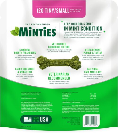 Minties Dental Chews for Dogs, 40 Count, Vet-Recommended Mint-Flavored Dental Treats for Medium Dogs 25-50 lbs, Dental Bones Clean Teeth, Fight Bad Breath, and Removes Plaque and Tartar - Image 28