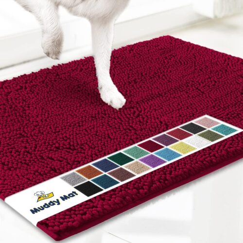 Muddy Mat® Shown on TV – Super Absorbent Microfiber Dog Door Mat for Muddy Paws, Non-Slip Washable Pet Rug, Quick Dry Chenille Entryway Carpet, Machine Washable Indoor Outdoor mat, Grey 30"x19" - Image 68