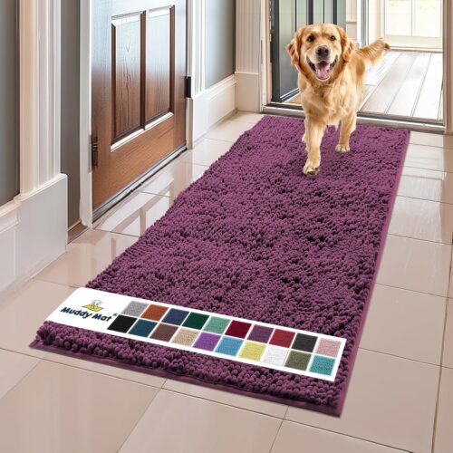 Muddy Mat® Shown on TV – Super Absorbent Microfiber Dog Door Mat for Muddy Paws, Non-Slip Washable Pet Rug, Quick Dry Chenille Entryway Carpet, Machine Washable Indoor Outdoor mat, Grey 30"x19" - Image 115