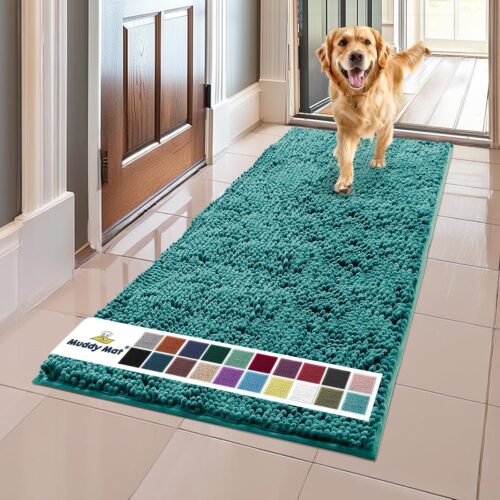 Muddy Mat® Shown on TV – Super Absorbent Microfiber Dog Door Mat for Muddy Paws, Non-Slip Washable Pet Rug, Quick Dry Chenille Entryway Carpet, Machine Washable Indoor Outdoor mat, Grey 30"x19" - Image 121