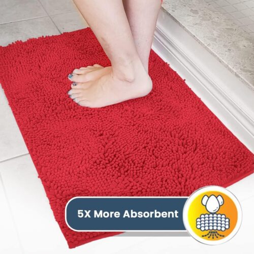 Muddy Mat® Shown on TV – Super Absorbent Microfiber Dog Door Mat for Muddy Paws, Non-Slip Washable Pet Rug, Quick Dry Chenille Entryway Carpet, Machine Washable Indoor Outdoor mat, Grey 30"x19" - Image 132
