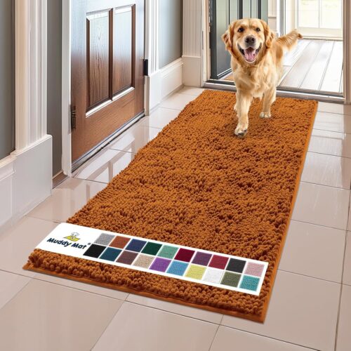 Muddy Mat® Shown on TV – Super Absorbent Microfiber Dog Door Mat for Muddy Paws, Non-Slip Washable Pet Rug, Quick Dry Chenille Entryway Carpet, Machine Washable Indoor Outdoor mat, Grey 30"x19" - Image 137