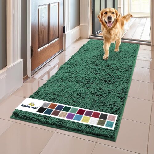 Muddy Mat® Shown on TV – Super Absorbent Microfiber Dog Door Mat for Muddy Paws, Non-Slip Washable Pet Rug, Quick Dry Chenille Entryway Carpet, Machine Washable Indoor Outdoor mat, Grey 30"x19" - Image 147