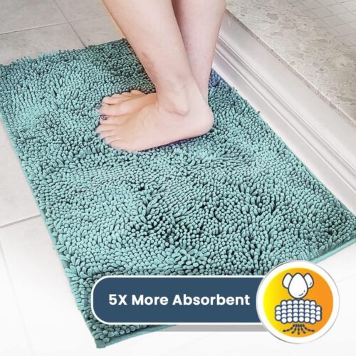 Muddy Mat® Shown on TV – Super Absorbent Microfiber Dog Door Mat for Muddy Paws, Non-Slip Washable Pet Rug, Quick Dry Chenille Entryway Carpet, Machine Washable Indoor Outdoor mat, Grey 30"x19" - Image 171