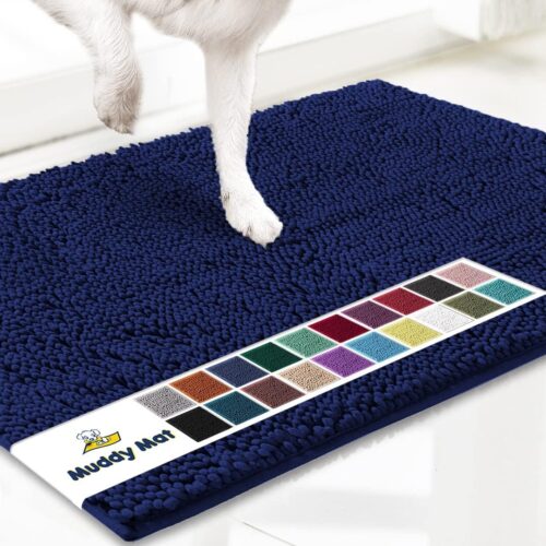 Muddy Mat® Shown on TV – Super Absorbent Microfiber Dog Door Mat for Muddy Paws, Non-Slip Washable Pet Rug, Quick Dry Chenille Entryway Carpet, Machine Washable Indoor Outdoor mat, Grey 30"x19" - Image 185