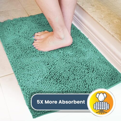 Muddy Mat® Shown on TV – Super Absorbent Microfiber Dog Door Mat for Muddy Paws, Non-Slip Washable Pet Rug, Quick Dry Chenille Entryway Carpet, Machine Washable Indoor Outdoor mat, Grey 30"x19" - Image 194