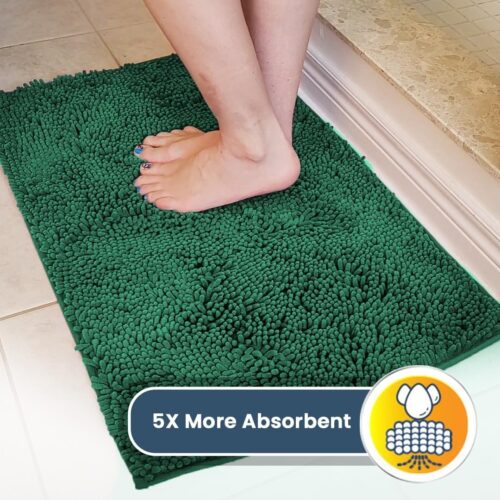 Muddy Mat® Shown on TV – Super Absorbent Microfiber Dog Door Mat for Muddy Paws, Non-Slip Washable Pet Rug, Quick Dry Chenille Entryway Carpet, Machine Washable Indoor Outdoor mat, Grey 30"x19" - Image 220
