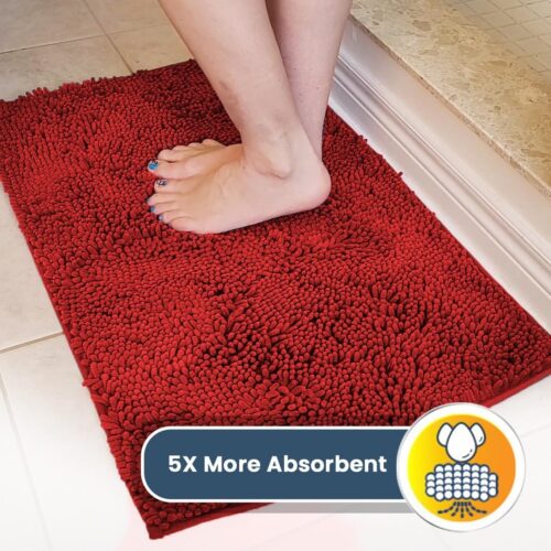 Muddy Mat® Shown on TV – Super Absorbent Microfiber Dog Door Mat for Muddy Paws, Non-Slip Washable Pet Rug, Quick Dry Chenille Entryway Carpet, Machine Washable Indoor Outdoor mat, Grey 30"x19" - Image 225