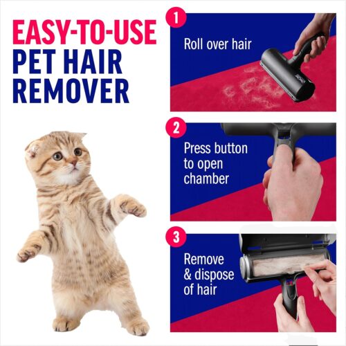 Chom Chom Roller Pet Hair Remover and Reusable Lint Roller - ChomChom Cat and Dog Hair Remover for Furniture, Couch, Carpet, Clothing and Bedding - Portable, Multi-Surface Fur Removal Tool - Image 21