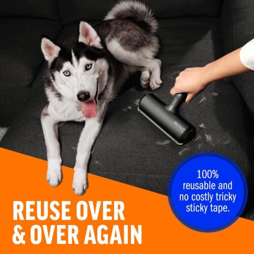 Chom Chom Roller Pet Hair Remover and Reusable Lint Roller - ChomChom Cat and Dog Hair Remover for Furniture, Couch, Carpet, Clothing and Bedding - Portable, Multi-Surface Fur Removal Tool - Image 22