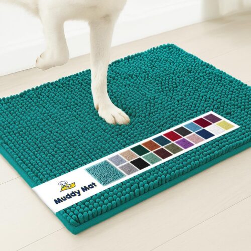 Muddy Mat® Shown on TV – Super Absorbent Microfiber Dog Door Mat for Muddy Paws, Non-Slip Washable Pet Rug, Quick Dry Chenille Entryway Carpet, Machine Washable Indoor Outdoor mat, Grey 30"x19" - Image 229