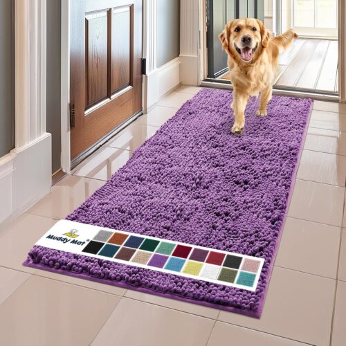 Muddy Mat® Shown on TV – Super Absorbent Microfiber Dog Door Mat for Muddy Paws, Non-Slip Washable Pet Rug, Quick Dry Chenille Entryway Carpet, Machine Washable Indoor Outdoor mat, Grey 30"x19" - Image 236