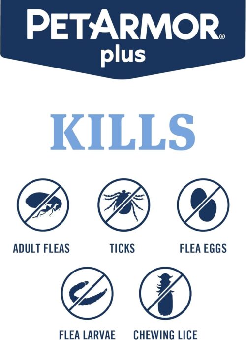 PetArmor Plus Flea and Tick Prevention for Dogs, Dog Flea and Tick Treatment, 3 Doses, Waterproof Topical, Fast Acting, Small Dogs (5-22 lbs) - Image 9