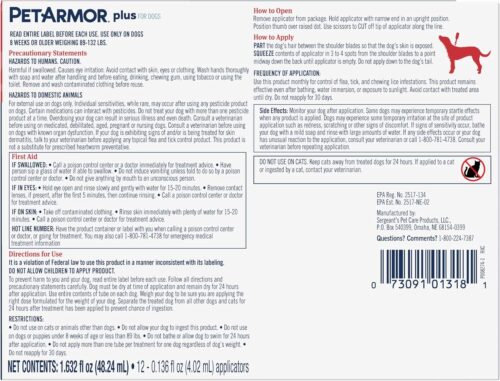 PetArmor Plus Flea and Tick Prevention for Dogs, Dog Flea and Tick Treatment, 3 Doses, Waterproof Topical, Fast Acting, Small Dogs (5-22 lbs) - Image 21