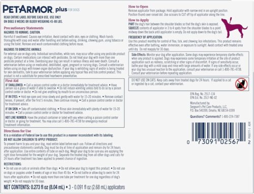 PetArmor Plus Flea and Tick Prevention for Dogs, Dog Flea and Tick Treatment, 3 Doses, Waterproof Topical, Fast Acting, Small Dogs (5-22 lbs) - Image 26