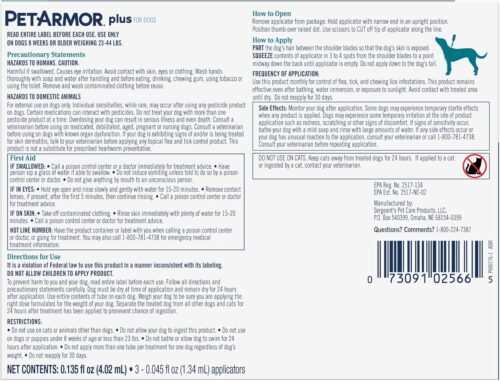 PetArmor Plus Flea and Tick Prevention for Dogs, Dog Flea and Tick Treatment, 3 Doses, Waterproof Topical, Fast Acting, Small Dogs (5-22 lbs) - Image 29