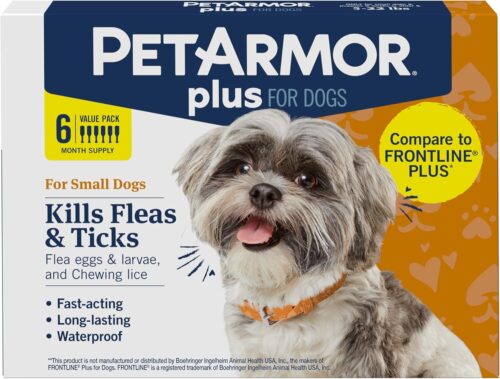 PetArmor Plus Flea and Tick Prevention for Dogs, Dog Flea and Tick Treatment, 3 Doses, Waterproof Topical, Fast Acting, Small Dogs (5-22 lbs) - Image 42