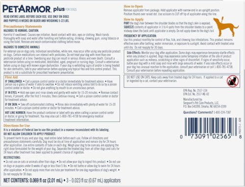PetArmor Plus Flea and Tick Prevention for Dogs, Dog Flea and Tick Treatment, 3 Doses, Waterproof Topical, Fast Acting, Small Dogs (5-22 lbs) - Image 44