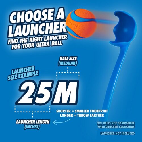 Chuckit! Ultra Ball Dog Toy - Medium Bouncy Fetch Balls For Dogs 20-60 lbs - Made from Durable Rubber - Floating Water Pet Toys - Size Medium - 2.5-inch Diameter - Pack of 2 - Image 6