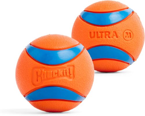 Chuckit! Ultra Ball Dog Toy - Medium Bouncy Fetch Balls For Dogs 20-60 lbs - Made from Durable Rubber - Floating Water Pet Toys - Size Medium - 2.5-inch Diameter - Pack of 2 - Image 8