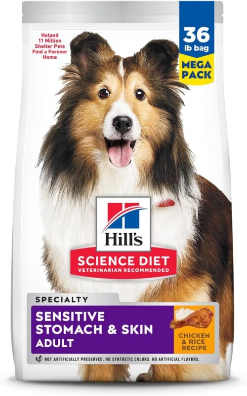 Hill's Science Diet Sensitive Stomach & Skin, Adult 1-6, Stomach & Skin Sensitivity Support, Dry Dog Food, Chicken Recipe, 30 lb Bag - Image 27