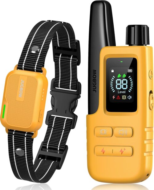 Jugbow Dog Shock Collar - 3300FT Dog Training Collar with Remote Innovative IPX7 Waterproof with 4 Training Modes, Rechargeable E-Collar for All Breeds - Image 9