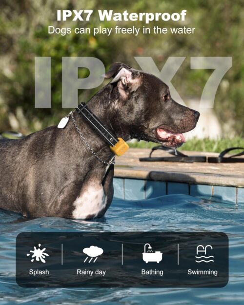 Jugbow Dog Shock Collar - 3300FT Dog Training Collar with Remote Innovative IPX7 Waterproof with 4 Training Modes, Rechargeable E-Collar for All Breeds - Image 12