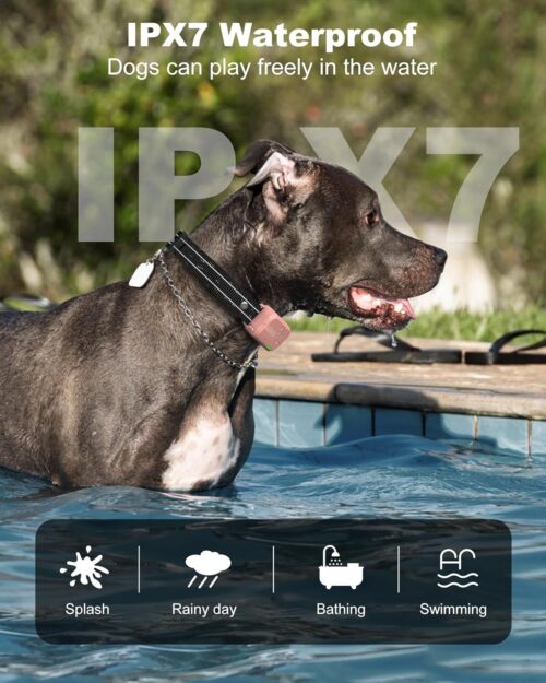 Jugbow Dog Shock Collar - 3300FT Dog Training Collar with Remote Innovative IPX7 Waterproof with 4 Training Modes, Rechargeable E-Collar for All Breeds - Image 19