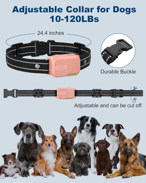Jugbow Dog Shock Collar - 3300FT Dog Training Collar with Remote Innovative IPX7 Waterproof with 4 Training Modes, Rechargeable E-Collar for All Breeds - Image 20