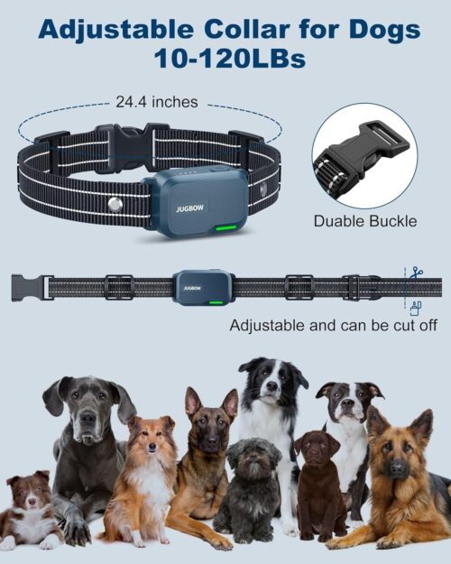 Jugbow Dog Shock Collar - 3300FT Dog Training Collar with Remote Innovative IPX7 Waterproof with 4 Training Modes, Rechargeable E-Collar for All Breeds - Image 27