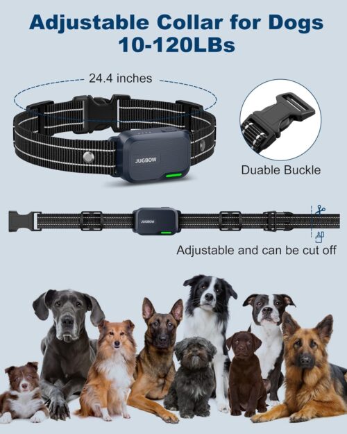 Jugbow Dog Shock Collar - 3300FT Dog Training Collar with Remote Innovative IPX7 Waterproof with 4 Training Modes, Rechargeable E-Collar for All Breeds - Image 41
