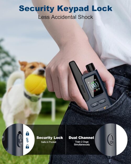 Jugbow Dog Shock Collar - 3300FT Dog Training Collar with Remote Innovative IPX7 Waterproof with 4 Training Modes, Rechargeable E-Collar for All Breeds - Image 43