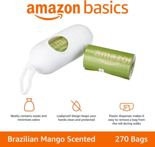 Amazon Basics Dog Poop Bags with Dispenser, 540 Count, Enhanced for Guaranteed Leakproof, Lavender Scented, Includes Leash Clip - Image 12