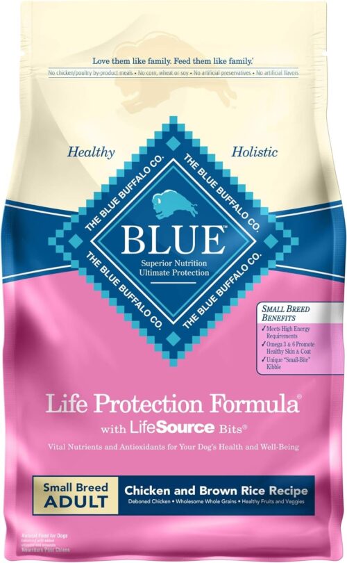 Blue Buffalo Life Protection Formula Adult Small Breed Dry Dog Food, Supports High Energy Needs, Made with Natural Ingredients, Chicken & Brown Rice Recipe, 5-lb. Bag - Image 26