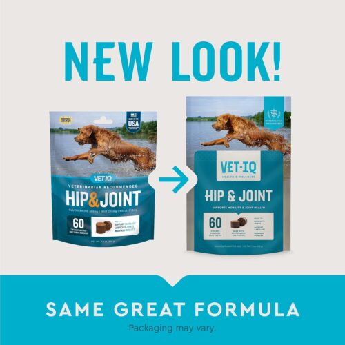VetIQ Glucosamine Hip & Joint Supplement for Dogs, 180 Soft Chews, Dog Joint Support Supplement with MSM and Krill, Dog Health Supplies Large & Small Breed, Chicken Flavored Chewables - Image 11