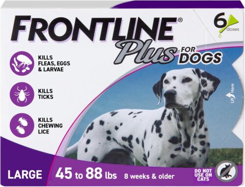 FRONTLINE Plus Flea and Tick Treatment for Large Dogs Up to 45 to 88 lbs. 3 Treatments - Image 9